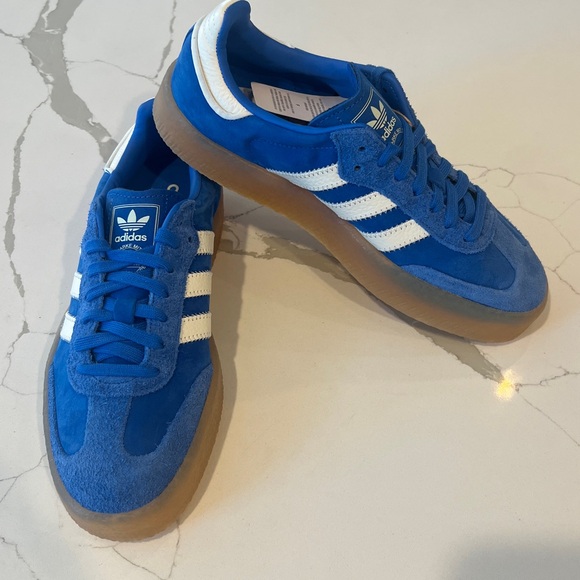 adidas Shoes - NWT Adidas Sambae Blue Blast Gum Sneakers Womens Sz 8